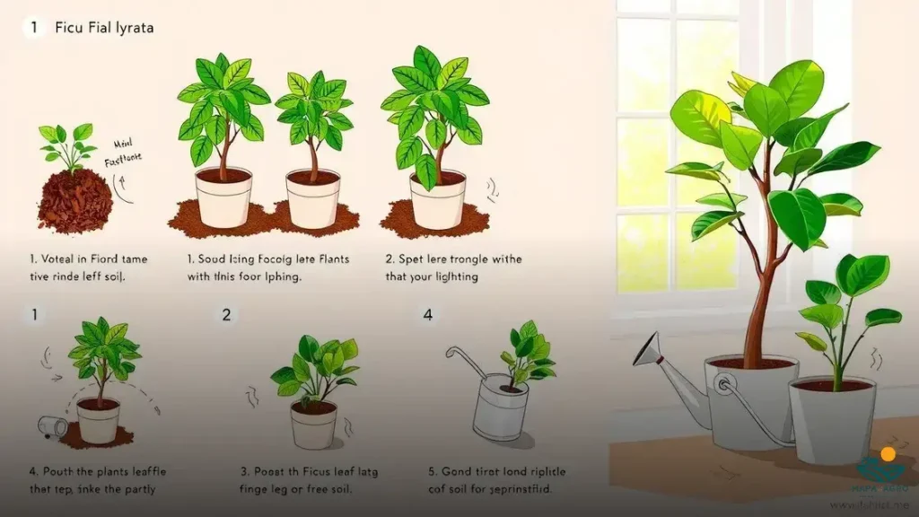 como plantar ficus lyrata