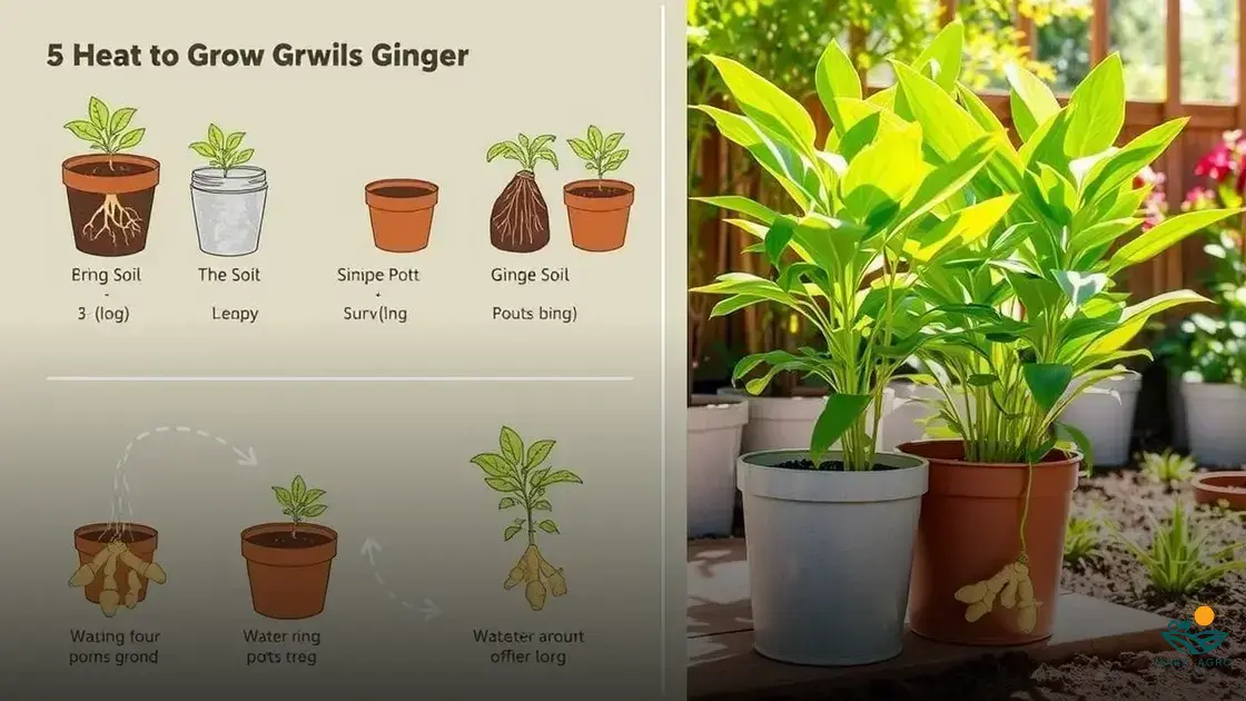 como plantar gengibre em vasos