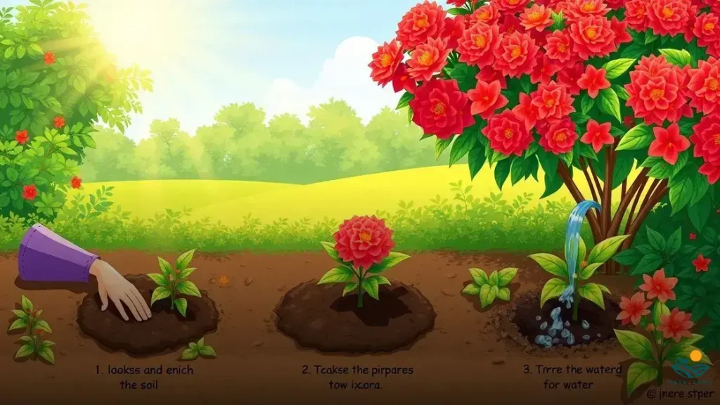 como plantar ixora