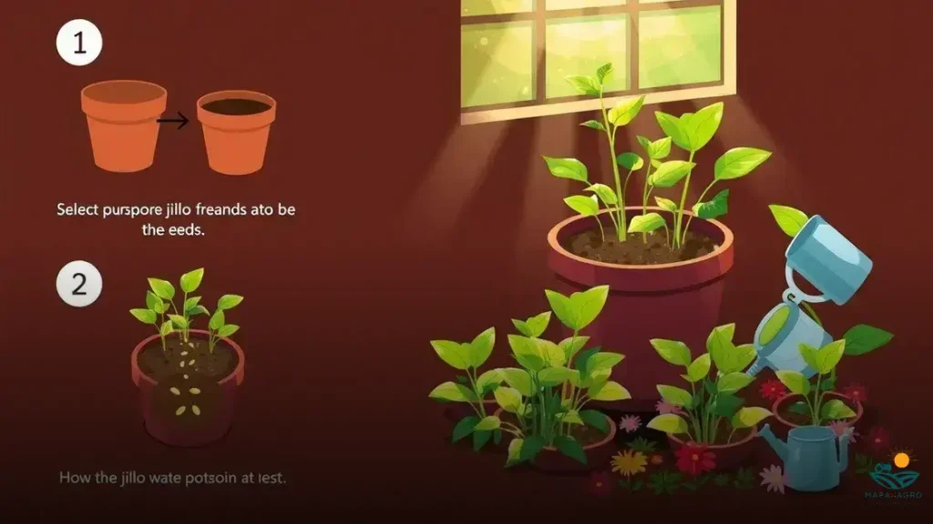 como plantar jilo em vaso