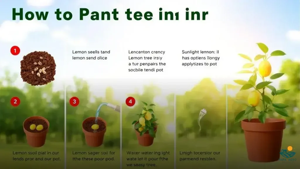 como plantar limão no vaso