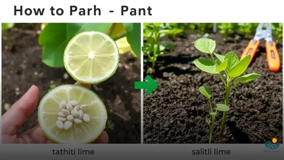 como plantar limão taiti a partir da fruta