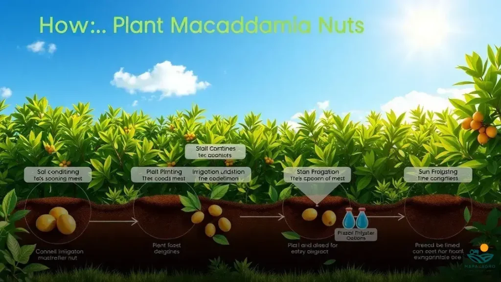 como plantar macadâmia