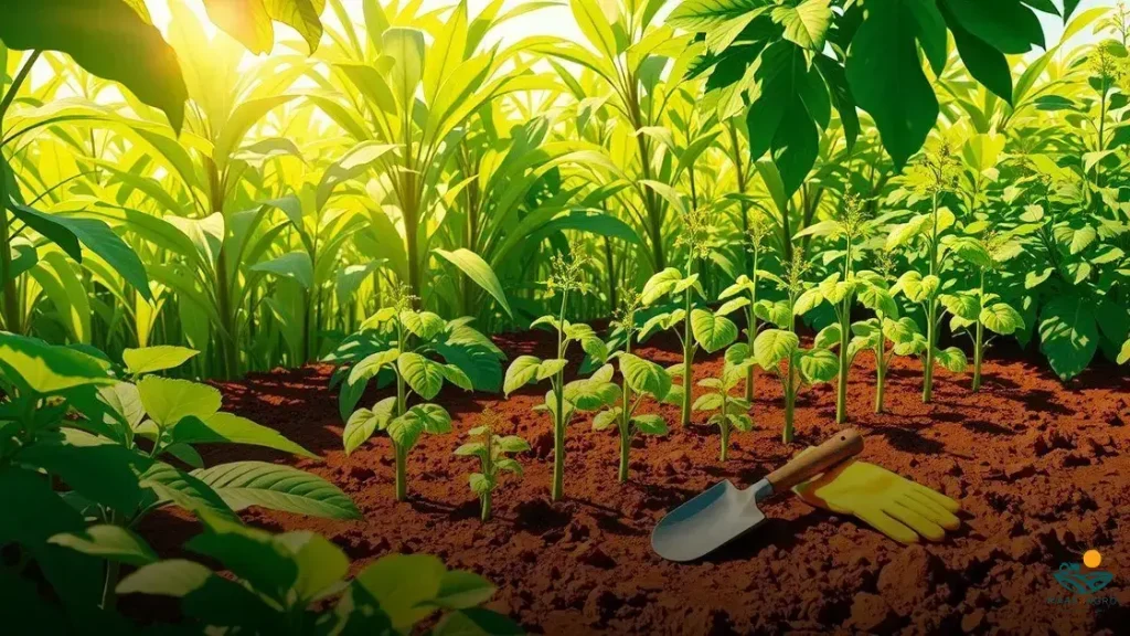 como plantar mandioca em pé