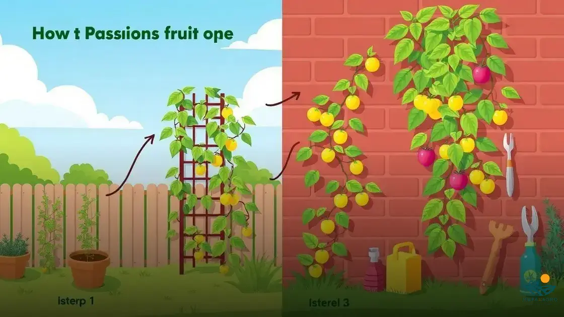 como plantar maracujá no muro