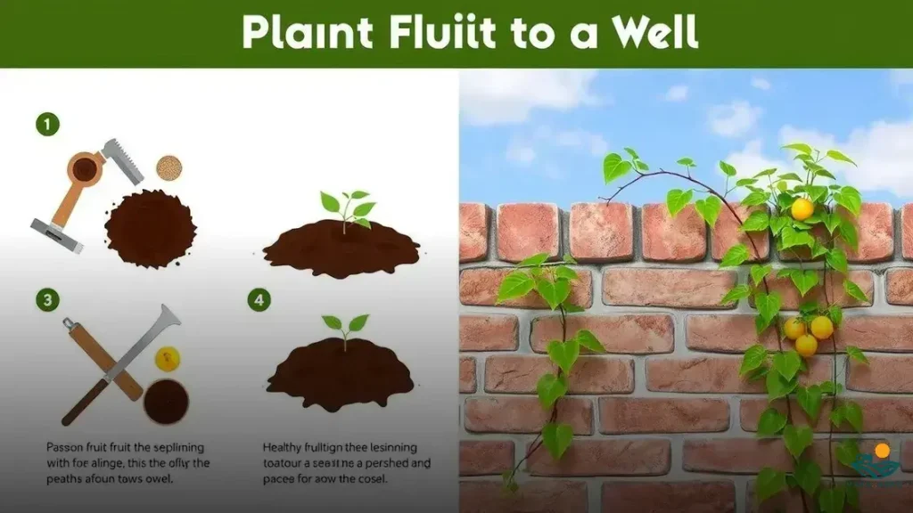 como plantar maracuja no muro