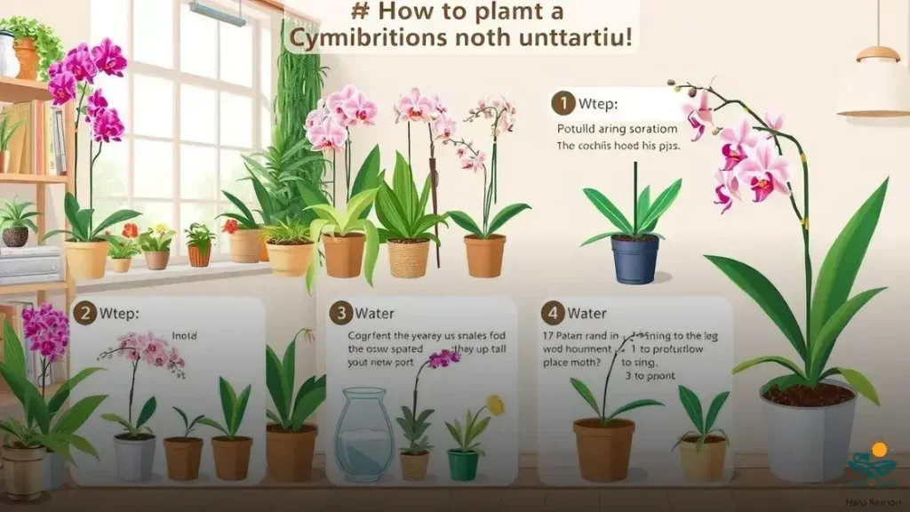 como plantar orquídea cymbidium