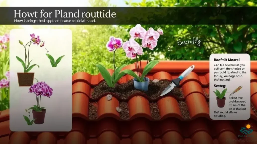 como plantar orquídea na telha