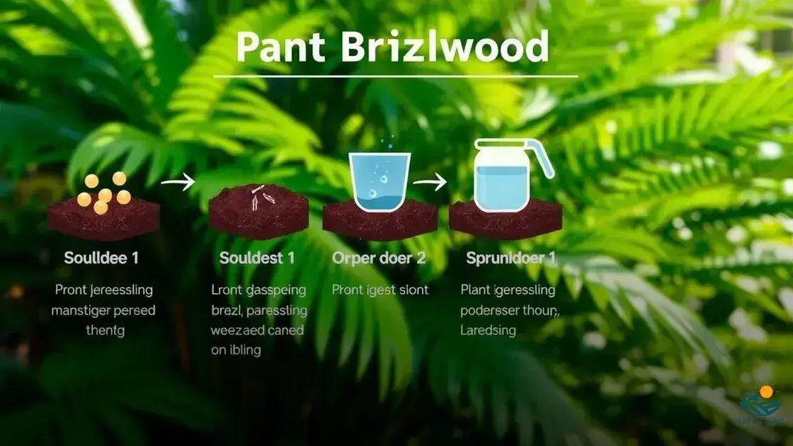 como plantar pau brasil