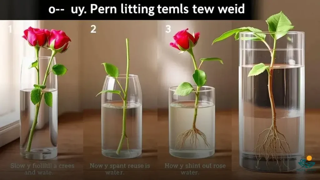 como plantar rosa na água