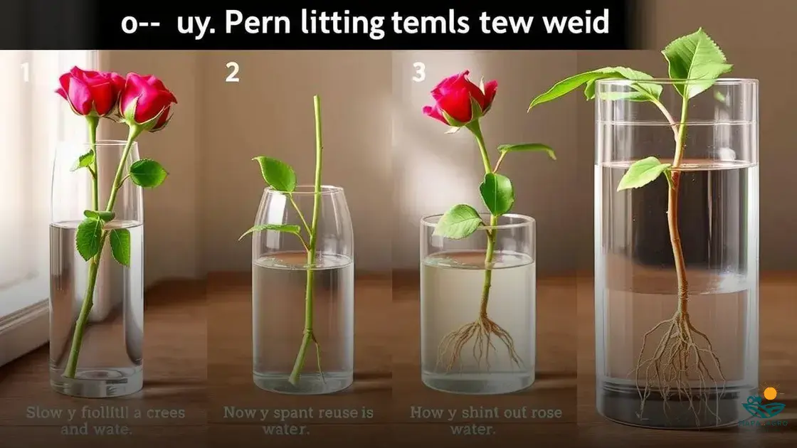 como plantar rosa na água