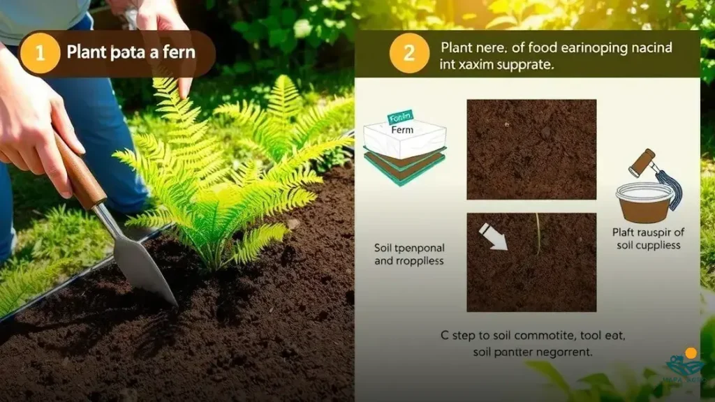 como plantar samambaia no xaxim