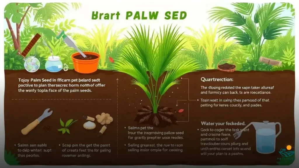 como plantar semente de palmeira
