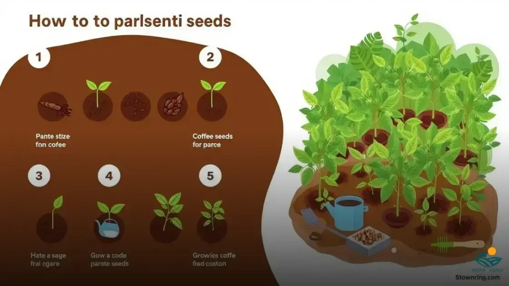 como plantar sementes de café