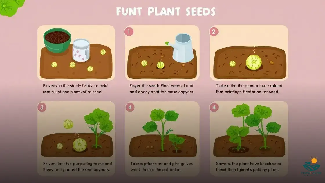como plantar sementes de melão