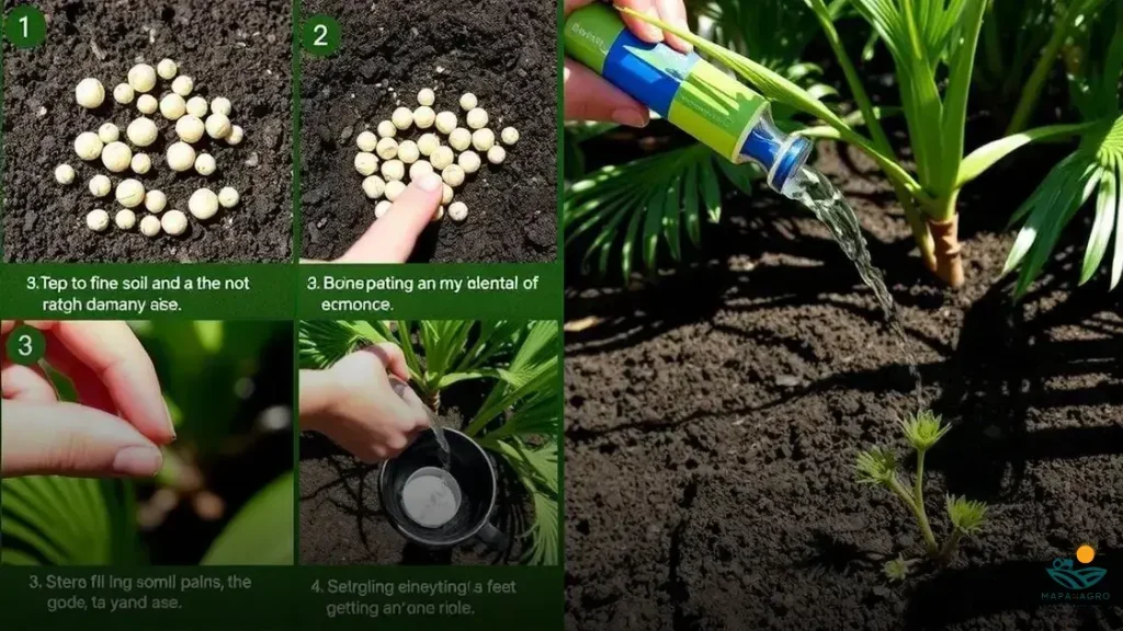como plantar sementes de palmeira