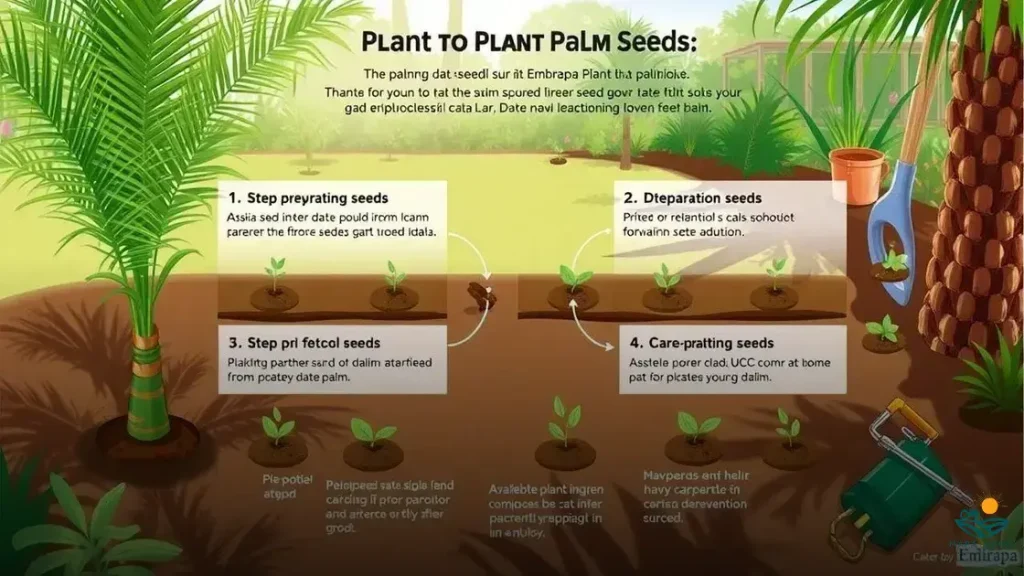 como plantar tâmara embrapa