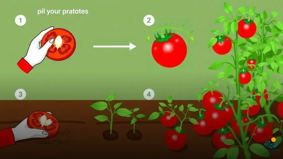 como plantar tomate cereja com o próprio tomate