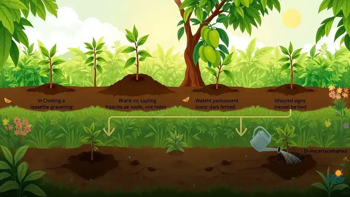 como plantar um pé de manga