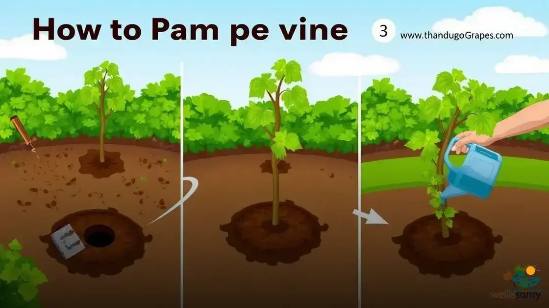 como plantar um pé de uva