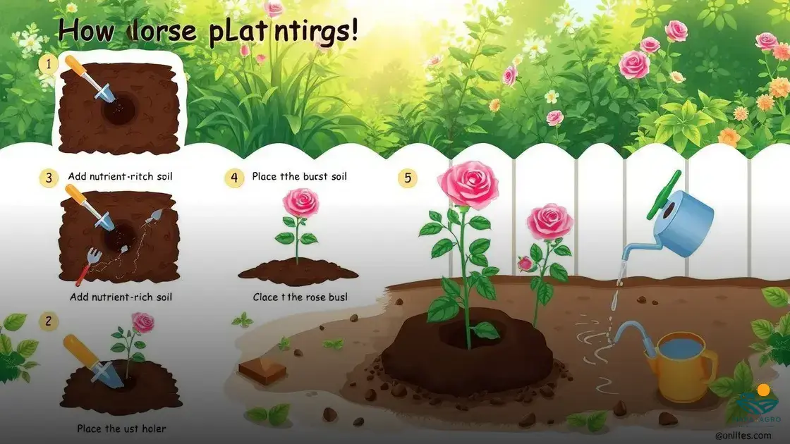 como plantar um rosa