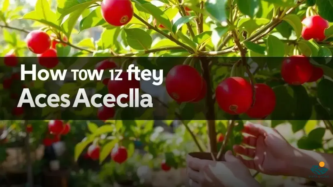 como cultivar acerola