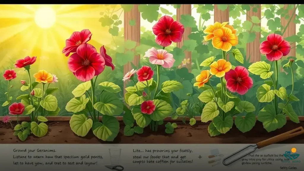 como cultivar geranios