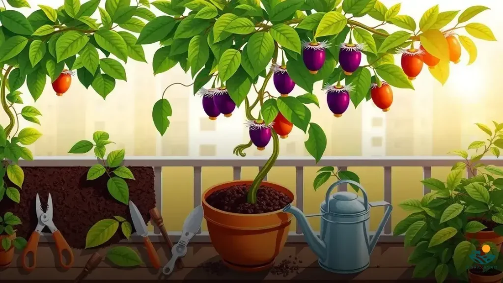 como cultivar maracujá em vaso