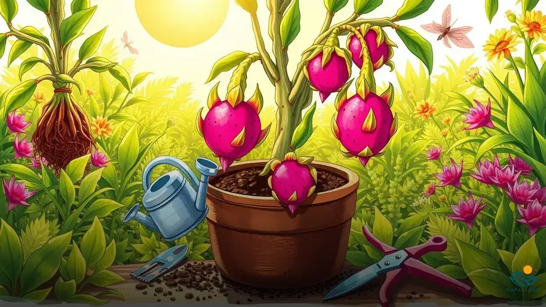 como cultivar pitaya em vaso