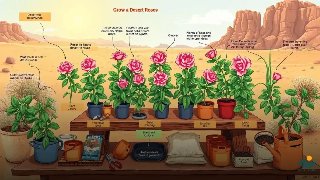 como cultivar rosas do deserto