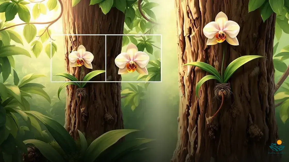 como plantar orquídea em árvore