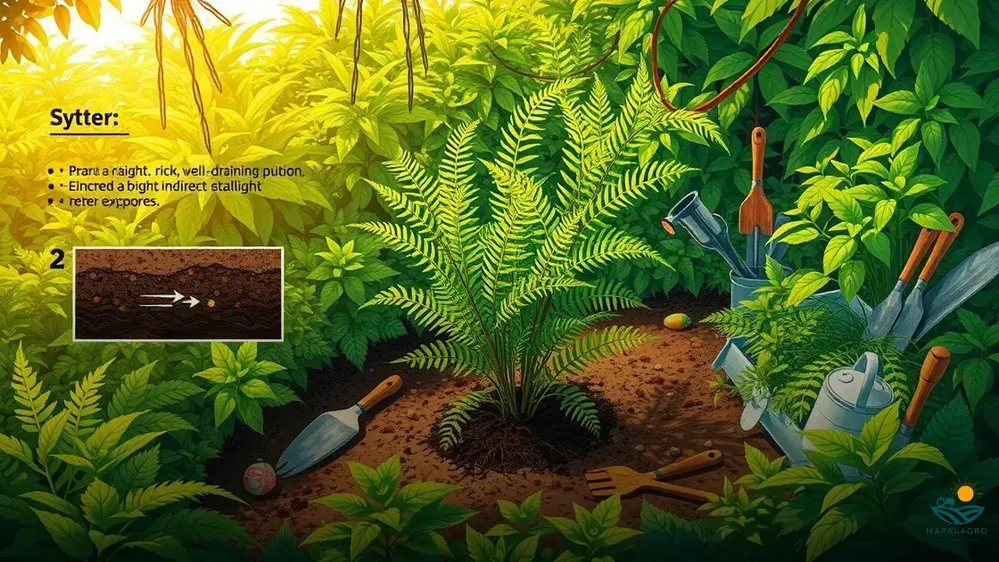 como plantar samambaia chifre de veado