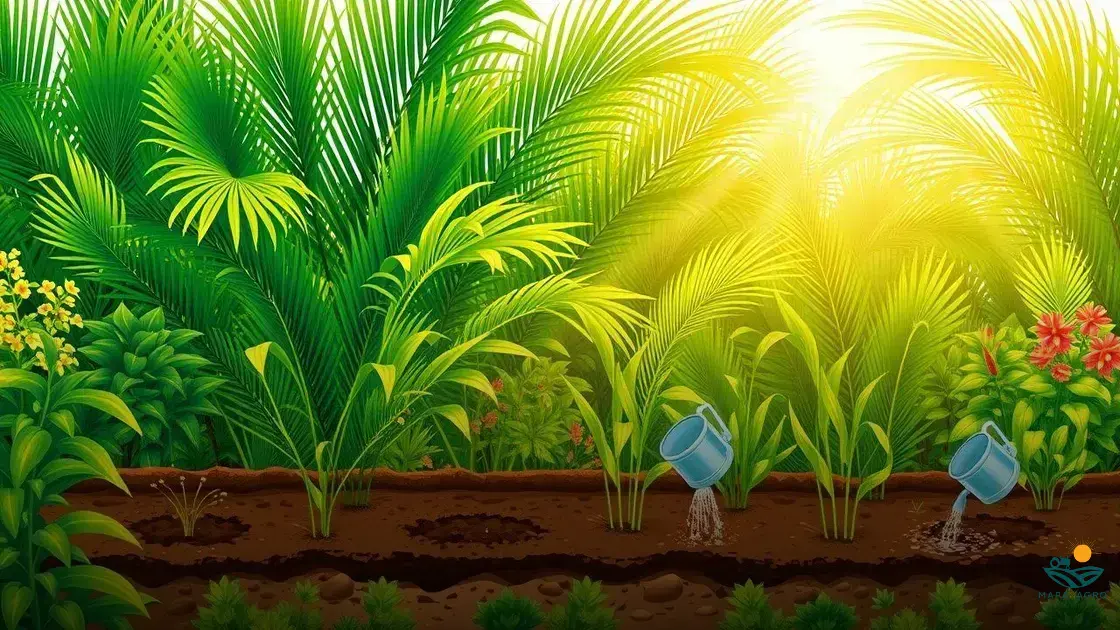 como plantar sementes de palmeira azul