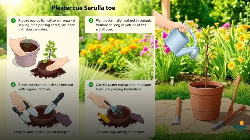 como plantar seriguela em vaso