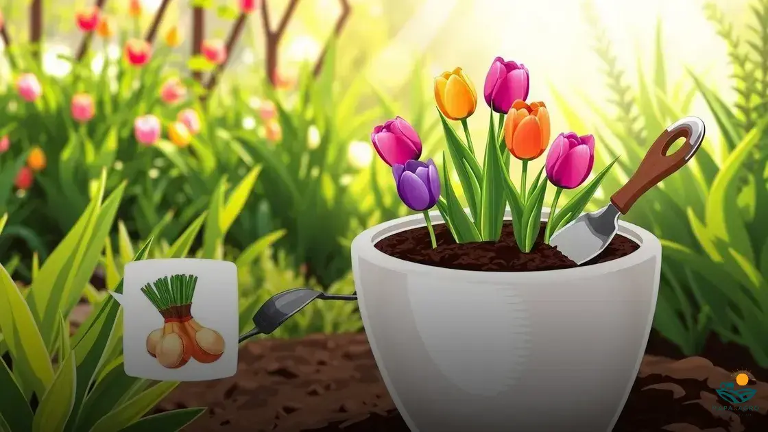 como plantar tulipas em vaso