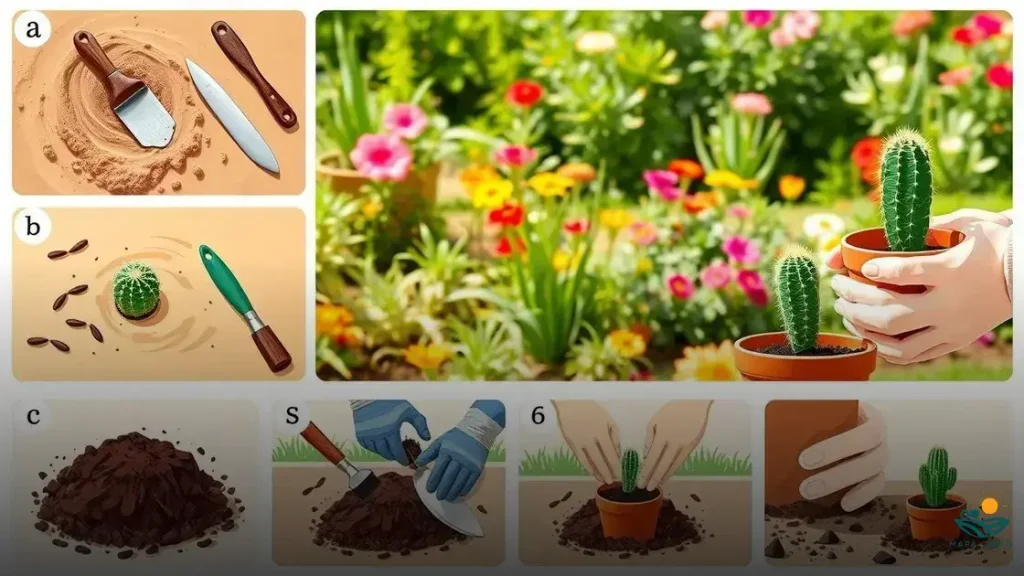 como plantar um cacto