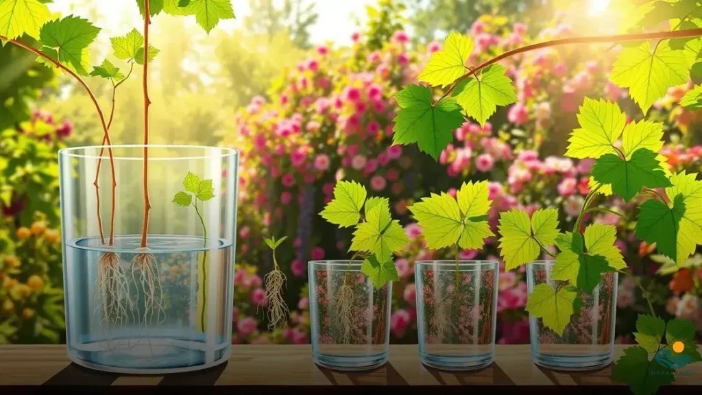 como plantar uva na água