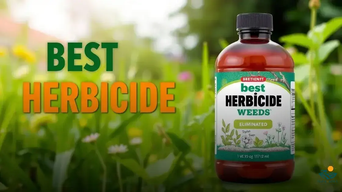 qual o melhor herbicida para ervas daninhas