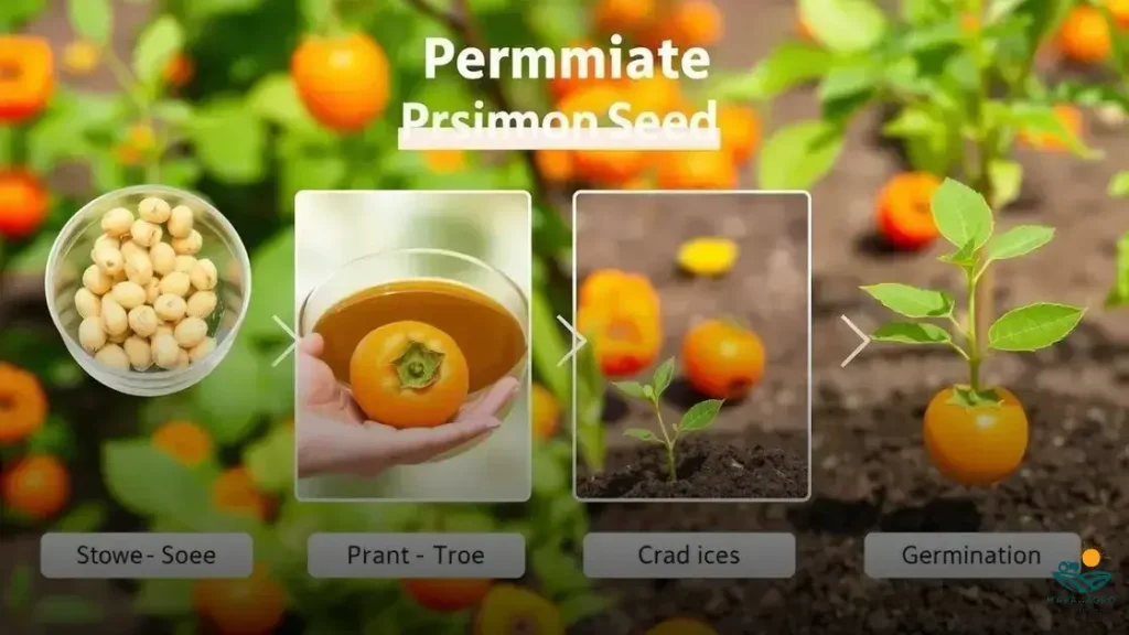 como germinar semente de caqui