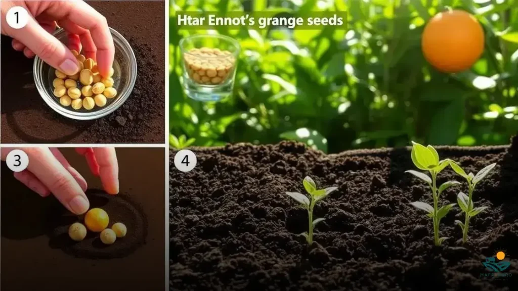 como germinar semente de laranja