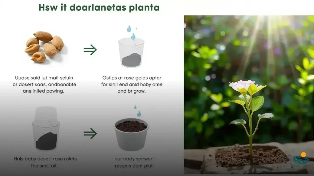 como germinar semente de rosa do deserto