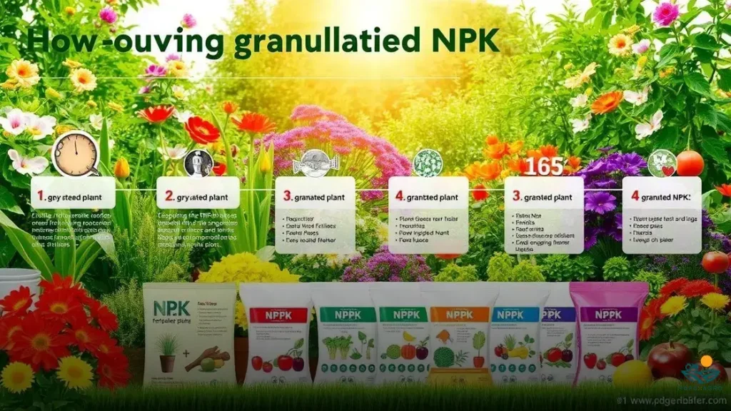 como usar adubo npk granulado