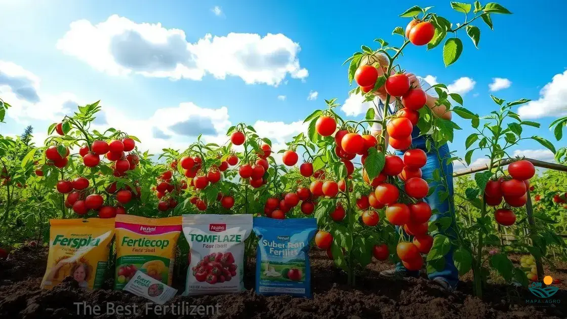 qual o melhor adubo para tomate