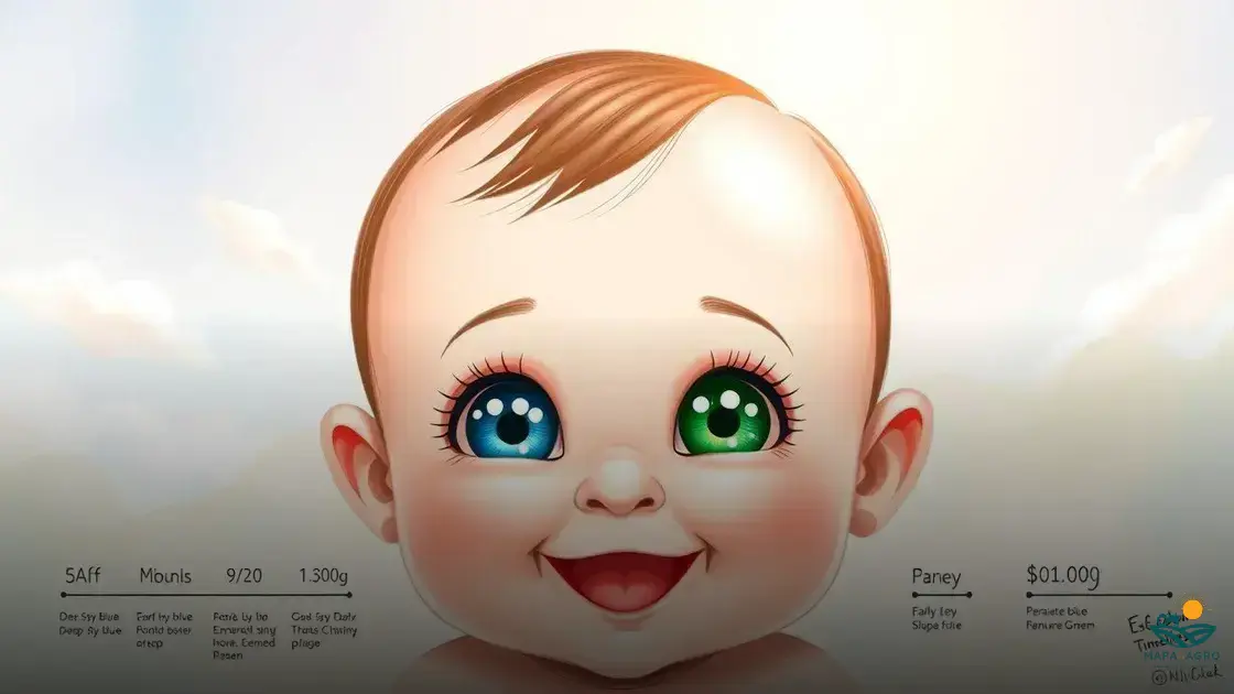 com quanto tempo o olho do bebê muda de cor