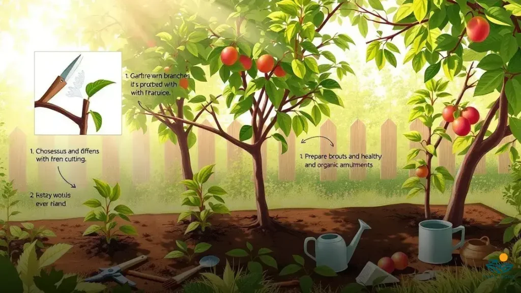 como fazer muda de ameixa