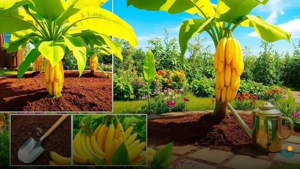 como fazer muda de banana com a fruta