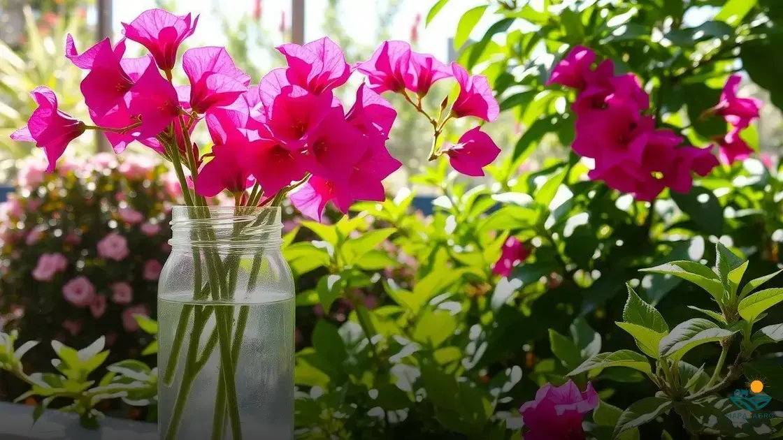 como fazer muda de bougainvillea na água