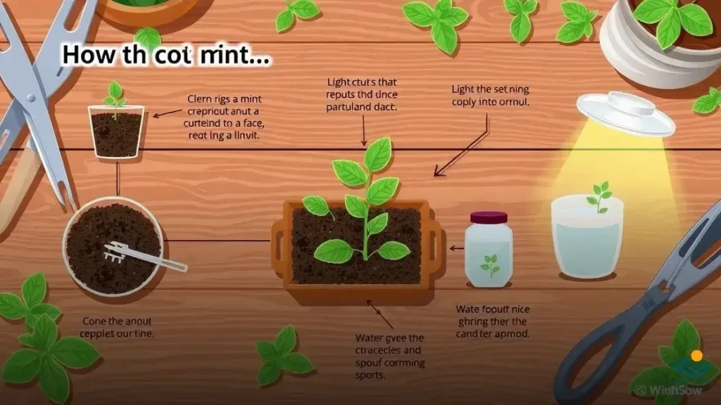 como fazer muda de hortela