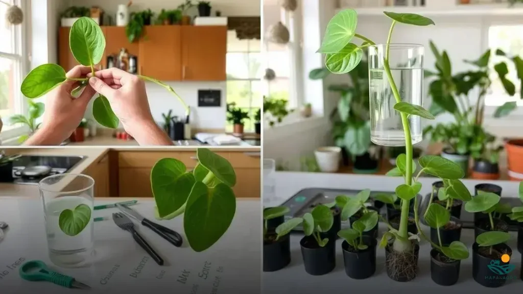 como fazer muda de peperomia melancia