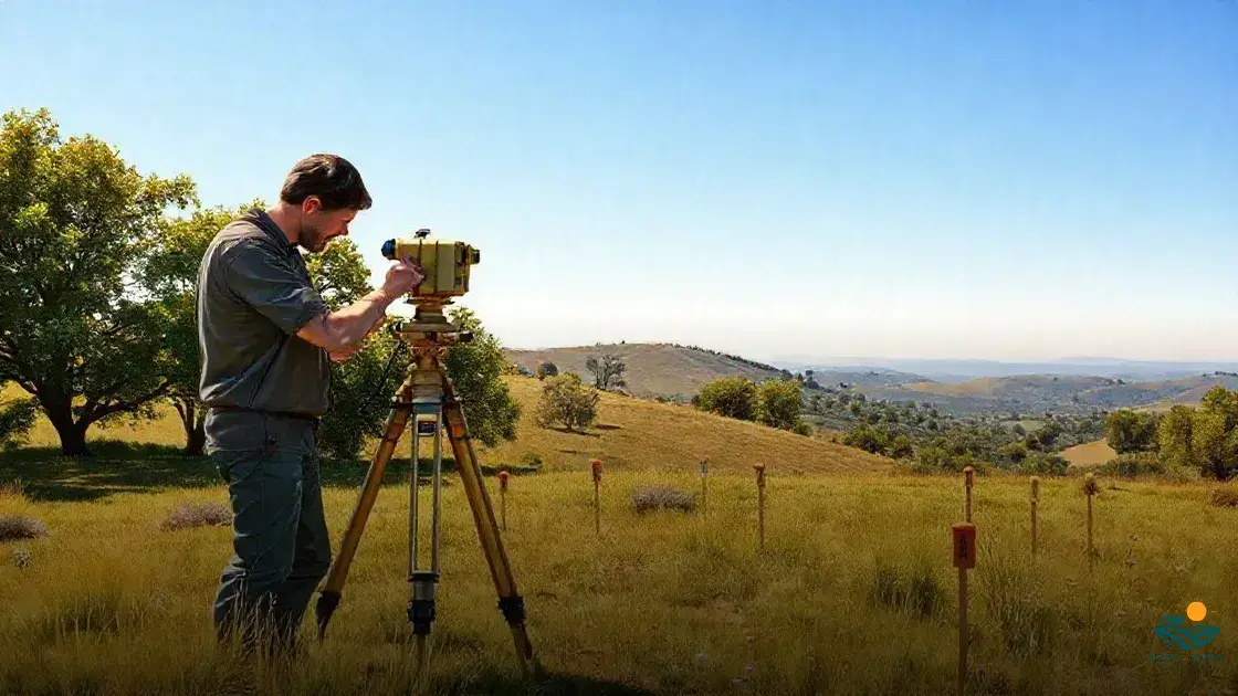serviço de topografia